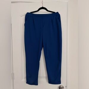 2pack Carrot cut double leg trousers black/blue